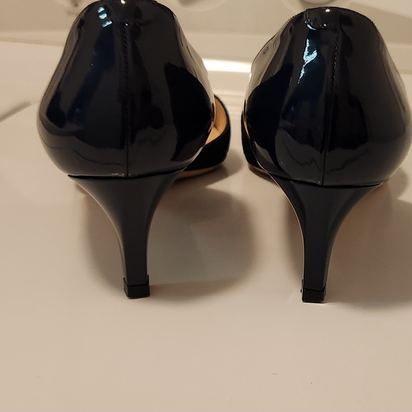Jimmy Choo Navy Blue  Heels with d'Orsay Elegance - Picture 3 of 7